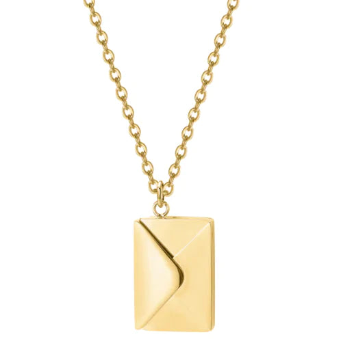 Envelope Pendant  Necklace